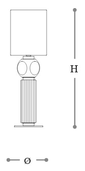 Dimensions of Matilda Opera Italamp Floor Lamp